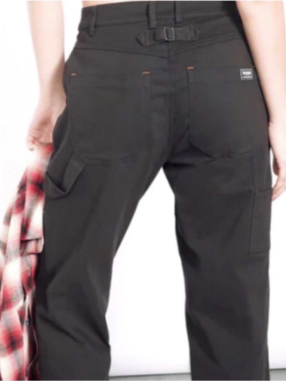 Wildfang Twill Black Utility Work Pants. Size XL.